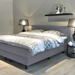 Boxspringcombinatie 180/200, M-Ray, Valencia Deluxe, Grijs